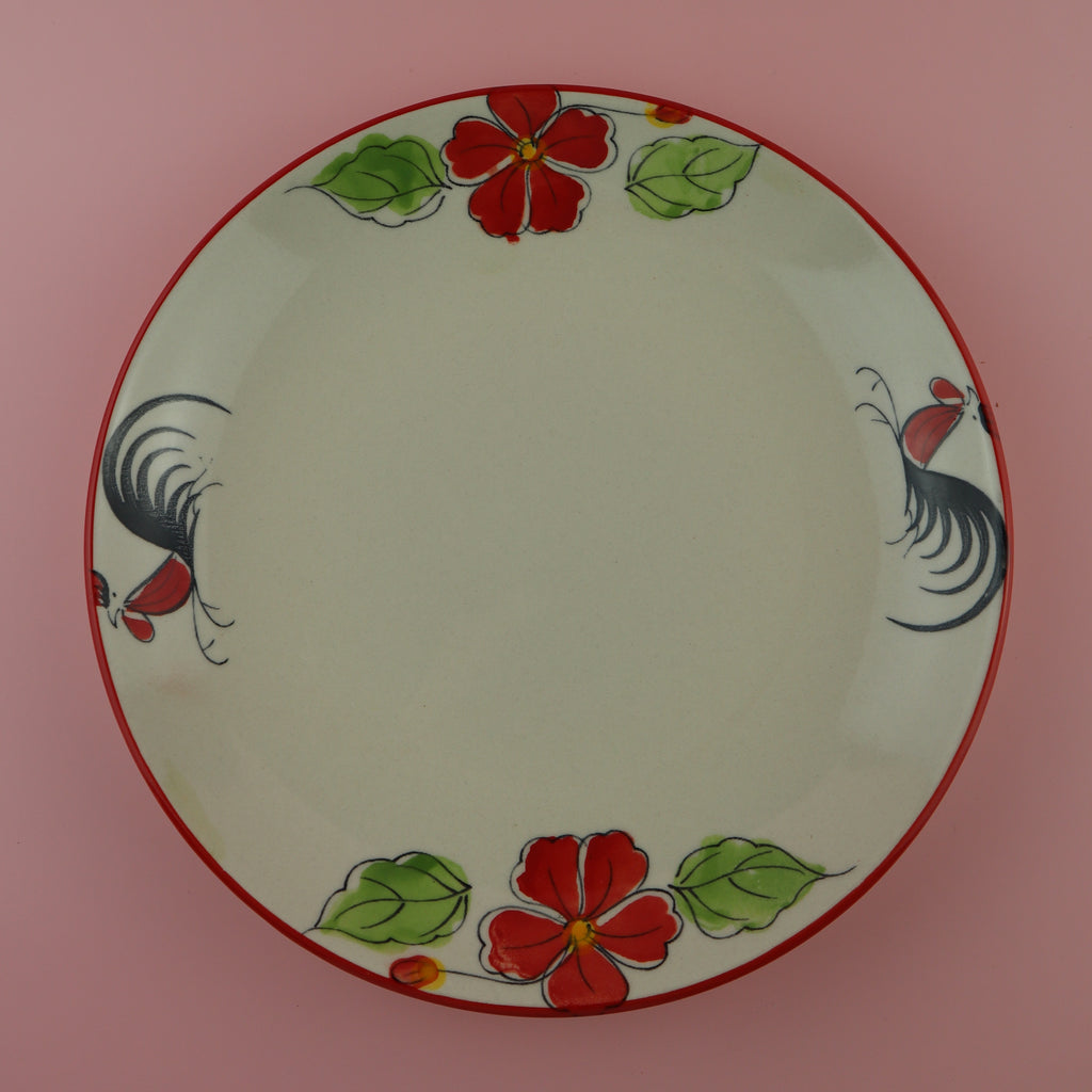 THAI ROOSTER CERAMIC PLATE