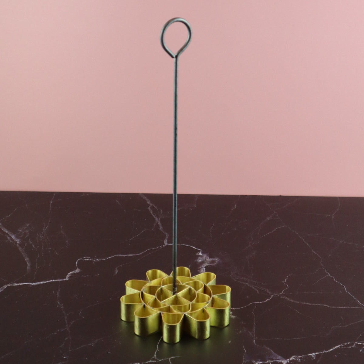 THAI LAO DESSERT FLOWER COOKIE BRASS MOLD WITH RECIPE (KHANOM DOK