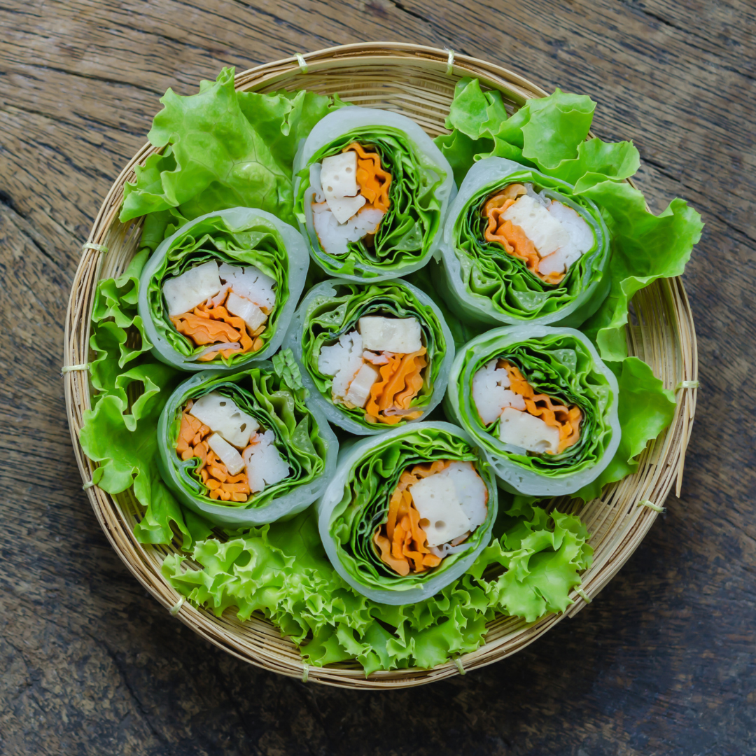 Pandan Market Vietnamese Fresh Spring Roll with Fish Sauce and Nutty Sauce Recipe