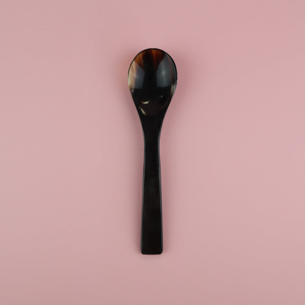 VIETNAMESE MINI POLISHED HORN SPOON FOR CAVIAR, APPETIZER, AMUSE BOUCHE