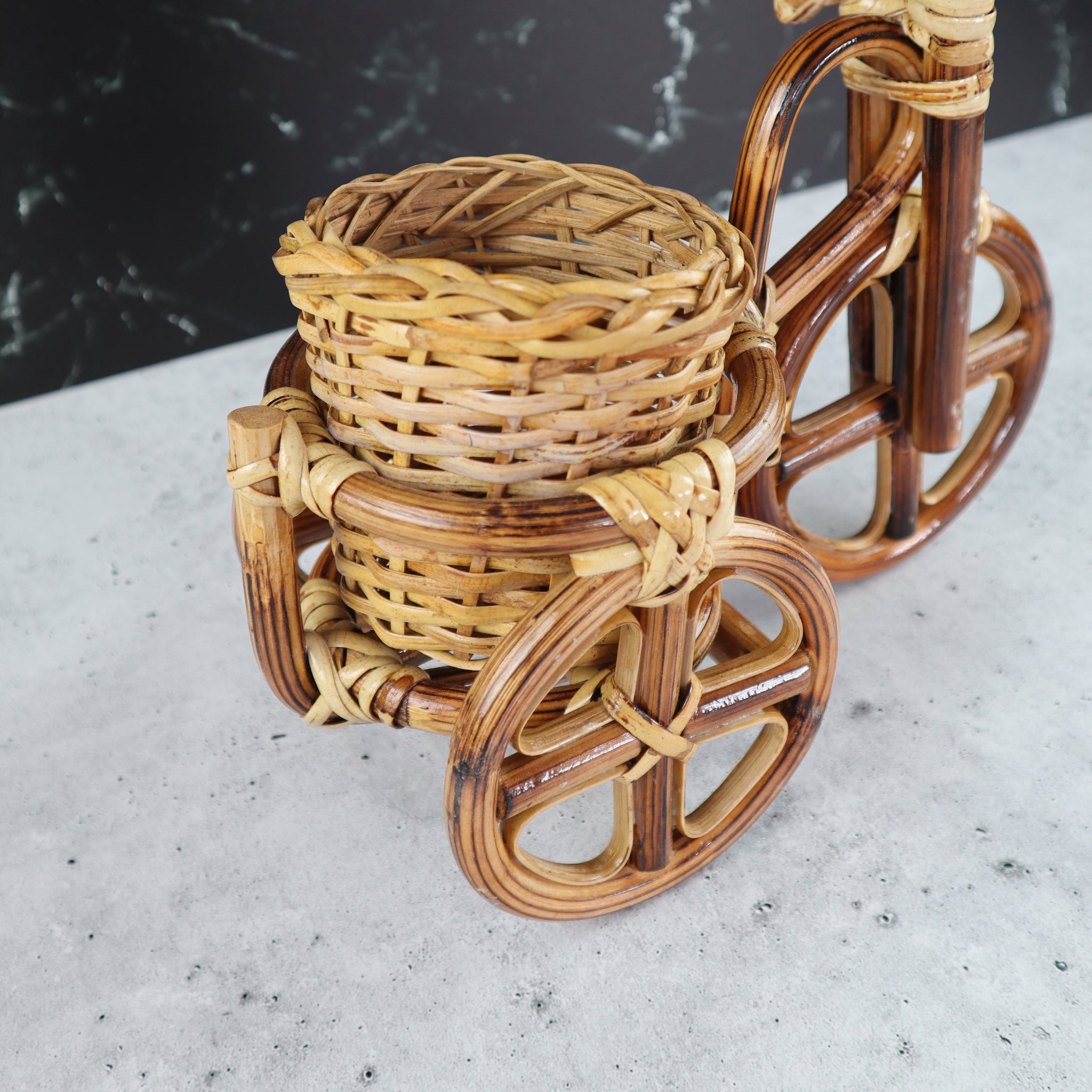 FILIPINO RATTAN PLANTER BIKE SHAPE