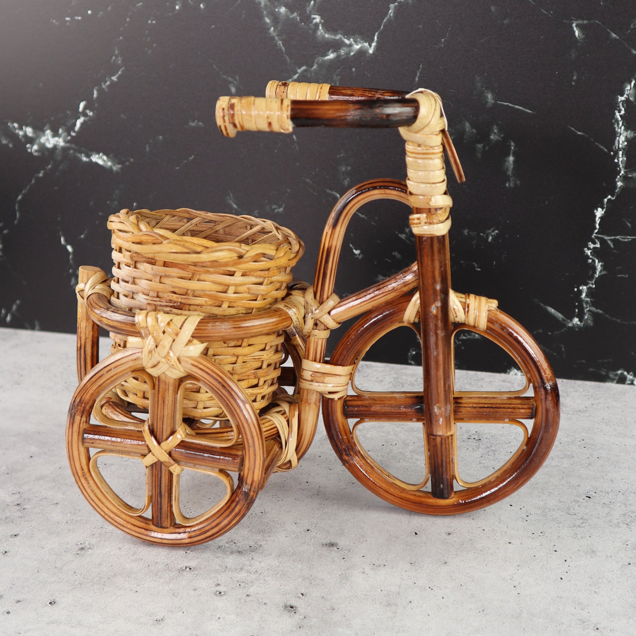 FILIPINO RATTAN PLANTER BIKE SHAPE