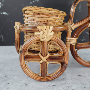 FILIPINO RATTAN PLANTER BIKE SHAPE