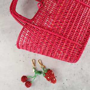FILIPINO UPCYCLED WOVEN MARKET BAG (DRAGON FRUIT PINK)