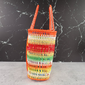 FILIPINO UPCYCLED WOVEN MARKET BAG (GUMBALL RAINBOW)