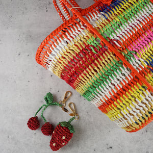 FILIPINO UPCYCLED WOVEN MARKET BAG (GUMBALL RAINBOW)