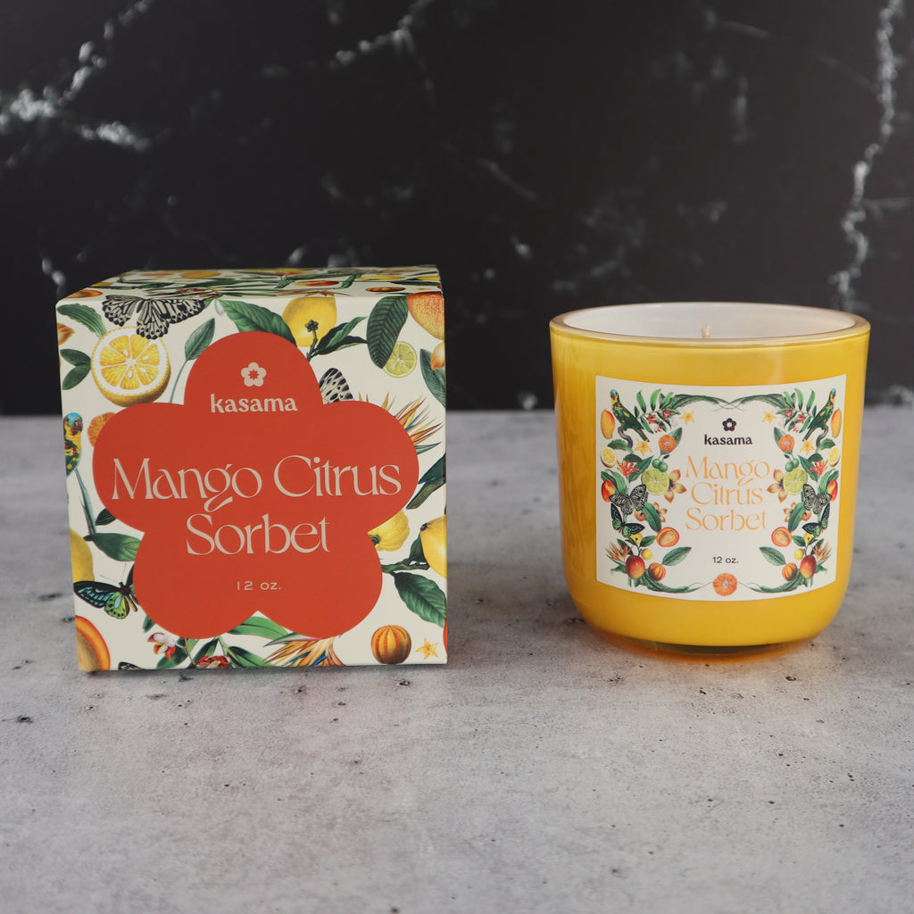KASAMA MANGO CITRUS SORBET SOY WAX CANDLE (SCENT OF THE PHILIPPINES)