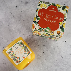 KASAMA MANGO CITRUS SORBET SOY WAX CANDLE (SCENT OF THE PHILIPPINES)