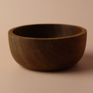 INDONESIAN TEAK WOOD BUDDHA BOWL (SMALL)