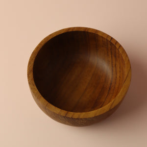 INDONESIAN TEAK WOOD BUDDHA BOWL (SMALL)