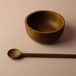 INDONESIAN TEAK WOOD BUDDHA BOWL (SMALL)