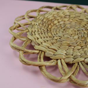 VIETNAMESE WATER HYACINTH FLOWER TRIVET PLACEMAT LINER