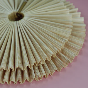 VIETNAMESE BAMBOO WEAVE ROUND FAN WALL DECOR (SMALL)