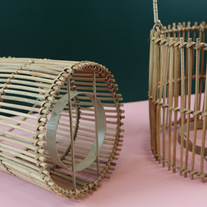 VIETNAMESE RATTAN CAGE LANTERN (MEDIUM)