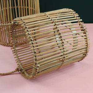 VIETNAMESE RATTAN CAGE LANTERN (MEDIUM)