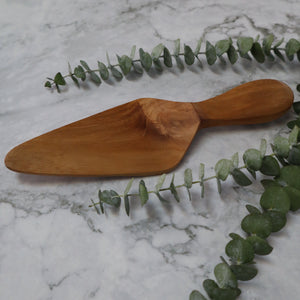 INDONESIAN TEAK WOOD CAKE AND PIE SERVER