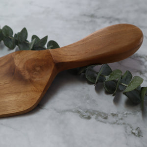 INDONESIAN TEAK WOOD CAKE AND PIE SERVER