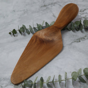 INDONESIAN TEAK WOOD CAKE AND PIE SERVER