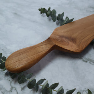 INDONESIAN TEAK WOOD CAKE AND PIE SERVER