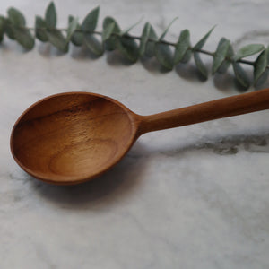 INDONESIAN TEAK WOOD DINING SPOON