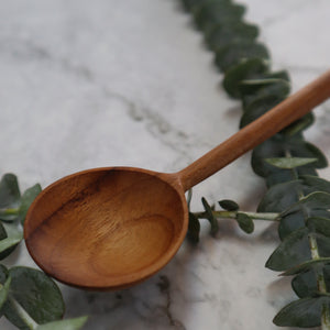 INDONESIAN TEAK WOOD DINING SPOON