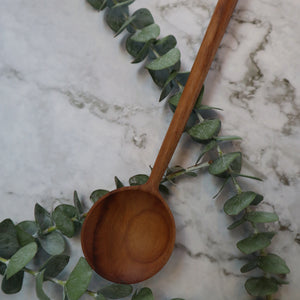 INDONESIAN TEAK WOOD DINING SPOON