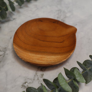 INDONESIAN TEAK WOOD SPOON REST, SOY SAUCE DISH, CHOPSTICKS REST, JEWELRY TRAY