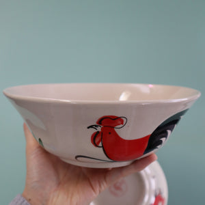 THAI ROOSTER CERAMIC SOUP BOWL (X-LARGE)